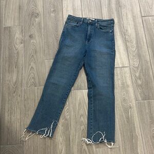 Just Black Blue Ankle Cropped Jeans